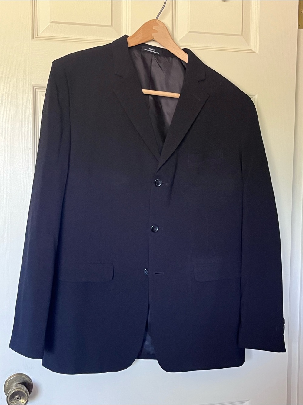 Calvin Klein Boys 20 Regular Black Single Breasted 3 Button Stretch Suit Jacket